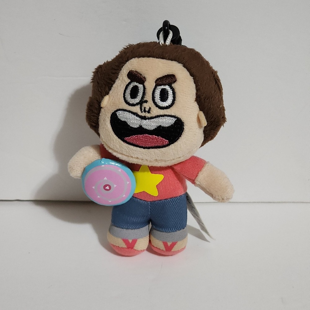 Steven Universe w/ Shield Cartoon Network Plush Clip On Keychain 4" Zag Toys